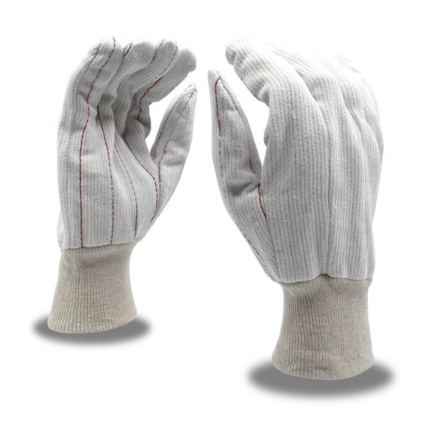 CORDED DOUBLE PALM, NAP-IN, NATURAL, KNIT WRIST