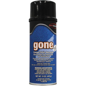 QuestSpecialty Gone Carpet Stain Remover, 15 oz Aerosol, 12/Case