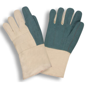 HEAVY WEIGHT, GREEN HOT MILL, BURLAP LINED, 3-PLY, GAUNTLET
