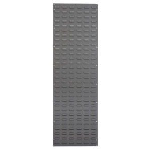 Akro-Mils Louvered Panel, 18"L x 61"H x 5/16"W, Gray, 1/Each