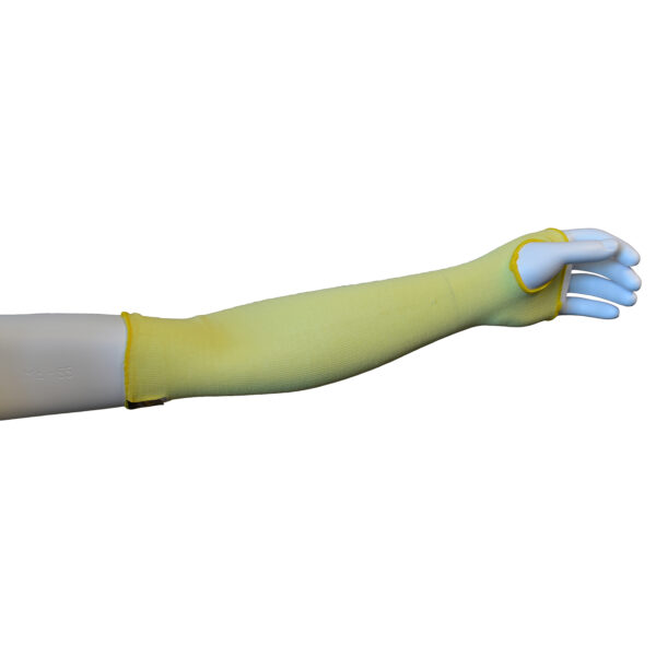 18-INCH KEVLAR SLEEVE, SINGLE PLY, THUMB SLOT, ANSI CUT LEVEL A2