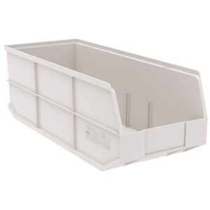 Akro-Mils 1800 Series AkronBins Storage Bins, 20 1/2"L x 7"H x 8 1/4"W, Beige, 1/Each