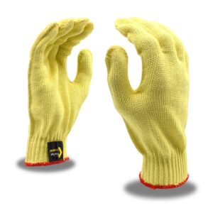 100% KEVLAR , MACHINE KNIT SHELL, 7-GAUGE, ANSI CUT LEVEL A2