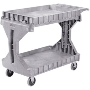 Akro-Mils Procart Utility Cart, Large, 45 5/8"L x 34 3/4"H x 24"W, Gray, 1/Each