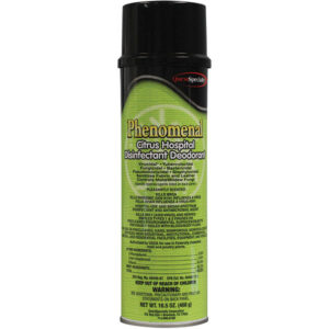 QuestSpecialty Phenomenal Hospital Disinfectant, Citrus Scent, 16.5 oz Aerosol, 12/Case