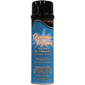 QuestSpecialty Dry Mist Air Freshener, Orange Cream, 10 oz Aerosol, 12/Case