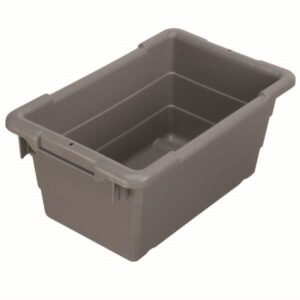 Akro-Mils Akro-Tub Cross-Stack Container, 17 1/4"L x 8"H x 11"W, Gray, 1/Each