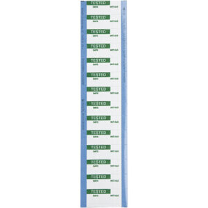Brady Write-On Tested Labels, Green/White, 1/Each