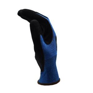 ION A2?, SAPPHIRE 13-GAUGE HPPE SHELL, SANDY NITRILE PALM COATING, ANSI CUT LEVEL A2