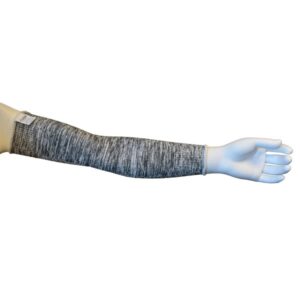 HPPE SLEEVE, SALT & PEPPER, 15-INCH, ANSI CUT LEVEL A2