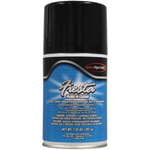 QuestSpecialty Fiesta Metered Air Freshener, Pure N Clean, 7.25 oz Aerosol, 12/Case