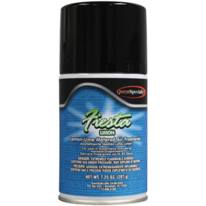 QuestSpecialty Fiesta Metered Air Freshener, Limon, 7.25 oz Aerosol, 12/Case