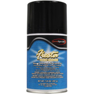 QuestSpecialty Fiesta Metered Air Freshener, Tango Madness, 7.25 oz Aerosol, 12/Case