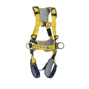 3M DBI-SALA Medium Delta Full-Body Harness With Back, Front And Side D-Rings, Padded Belt And Quick Connect Buckle Leg And Chest Straps