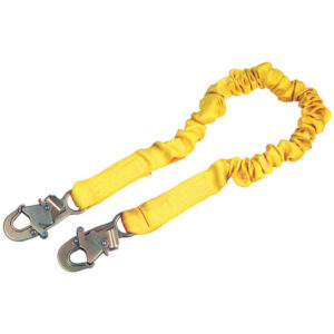 3M DBI-SALA 6' Shockwave2 1 1516" Polyester Tubular Web Single-Leg Shock-Absorbing Lanyard With Snap Hook At Each Ends