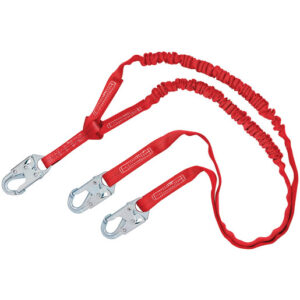 3M DBI-SALA 6' PROTECTA PRO-Stop 1 38" Polyester Tubular Web Twin-Leg 100% Tie-Off Shock-Absorbing Lanyard With Self-Locking Snap Hook At Each End