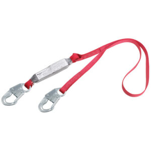 3M DBI-SALA 6' PROTECTA PRO Pack 1" Polyester Web Single-Leg Shock-Absorbing Fixed Lanyard With Self-Locking Snap Hook At Each End