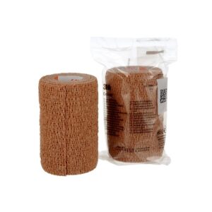 3M 4" X 5 Yard Roll Tan Coban Self-Adherent Elastic Wrap (18 Roll Per Case)
