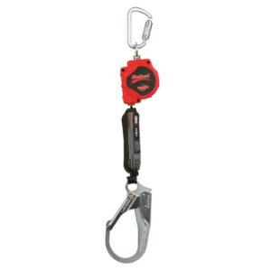 3M DBI-SALA 11' PROTECTA Rebel Single Leg Self Retracting Polyester Web Lifeline With Steel Rebar Hook, Swiveling Anchorage And Anchorage Carabiner