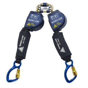 3M DBI-SALA 8' Nano-Lok Arc Flash Quick Connect Twin-Leg Self Retracting Lanyard