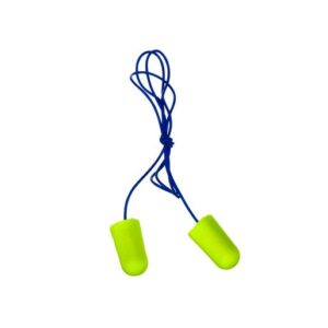 3M E-A-Rsoft Yellow Neons Large Tapered FoamPolyurethane Corded Earplugs