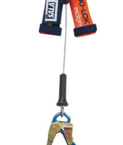 3M DBI-SALA 8' Nano-Lok edge 316" Galvanized Steel Cable Single Leg Self-Retracting Lifeline With 2-12" Aluminum Rebar Lock Nose Hook