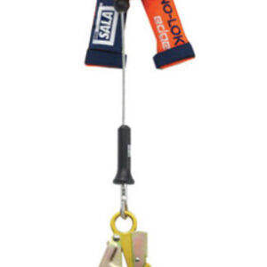 3M DBI-SALA 8' Nano-Lok Edge Single Leg Self-Retracting 316" Galvanized Cable Lifeline With 2-14" Aluminum Rebar Hook