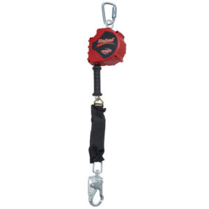 3M DBI-SALA 15' PROTECTA Rebel Single Leg Self Retracting Polyester Web Lifeline With 316" Galvanized Steel Wire Rope, Swiveling Steel Snap Hook, Swiveling Anchorage And Anchorage Carabiner