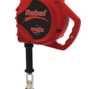3M DBI-SALA 100' PROTECTA Rebel Self-Retracting 316" Galvanized Steel Wire Rope Lifeline With Aluminum Housing, Swiveling Snap Hook And Anchorage Carabiner