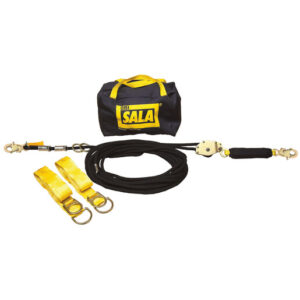 3M DBI-SALA 100' Sayfline Temporary Horizontal Kernmantle Rope Lifeline System (Includes Kernmantle Rope Lifeline With Tensioner, (2) Tie-Off Adapter And Anchor System With Storage Bag)