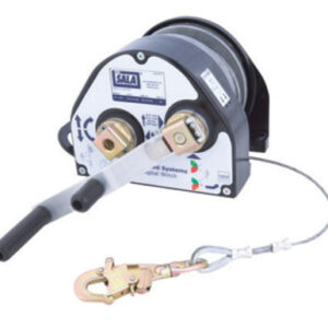 3M DBI-SALA 90' Advanced Digital 100 Series 2 Speed 316" Stainless Steel Wire Rope Winch With Swivel Snap Hook, Mounting Bracket And Integral Carrying Handle