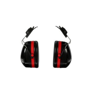 3M Optime 105 Red And Black Helmet Mount Earmuffs