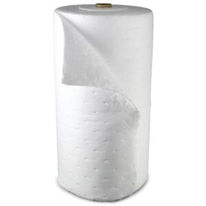 3M 38" X 144' White PolyesterPolypropylene Sorbent Roll