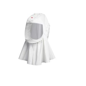 3M MediumLarge Polyurethane Coated Knitted Nylon S-Series Versaflo White High Durability Hood With Integrated Head Suspension