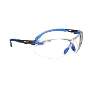 3M Solus BlueBlack Safety Glasses With Clear Anti-Fog Lens