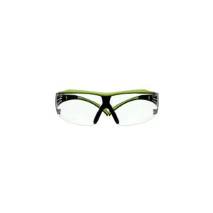 3M SecureFit 400X Black And Lime Green Safety Glasses With Clear Polycarbonate Anti-FogAnti-Scratch Lens