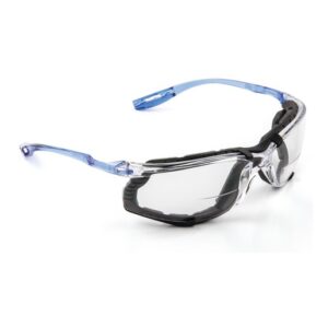 3M Virtua CCS 2.0 Diopter Safety Glasses With Clear Frame, Clear Polycarbonate Anti-Fog Lens And Foam Gasket Attachment