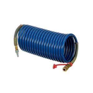 3M 38" X 25' Nylon High Pressure Industrial Interchange Coiled Supplied Air Hose (For Use With 3M High Pressure Compressed Air Systems)