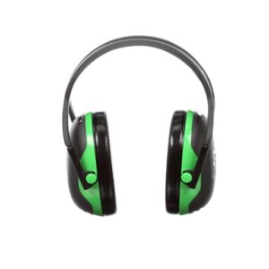 3M Peltor X1A Black And Green Over-The-Head Earmuffs