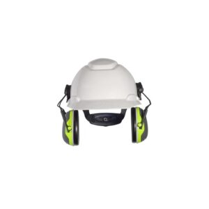 3M Peltor Black And Chartreuse Cap Mount Earmuffs
