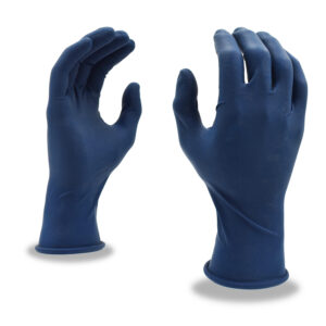 DURA-COR 11-MIL, HI-VIS BLUE LATEX, EXAM GRADE, POWDER FREE, 12-INCH, TEXTURED, 10 BOXES OF 50