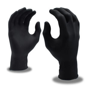 NITRI-COR AGILITY, BLACK NITRILE, INDUSTRIAL GRADE, POWDER FREE, TEXTURED, 6-MIL, 10 BOXES OF 100 PER CASE