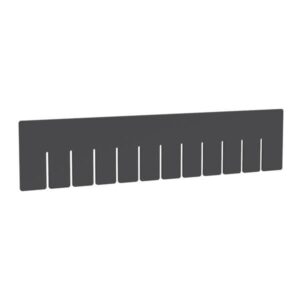 Akro-Mils Akro-Grid Divider, Long (For 33164), Black, 6/Pkg