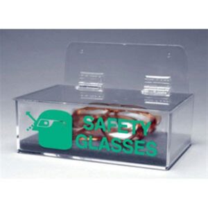 Brady Eyewear Dispenser w/ Cover & "Safety Glasses" Legend