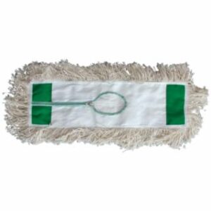 Magnolia Brush Industrial Dust Mop Head, 4 Ply White Cotton Yarn, 24 x 5