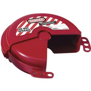Master Lock Rotating Gate Valve Lockout, 2"–5" Dia, Red, 1/Each