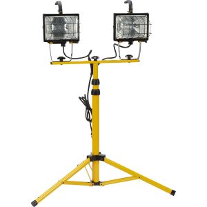 1000 Watt Halogen Tripod Work Light – Portable Bright Lighting