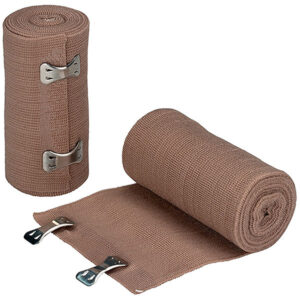 Elastic Bandage w/ 2 Fasteners, 4" x 5 yd, 360 Roll/Case