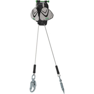 MSA V-Edge Leading Edge Cable PFL, Twin Leg w/ Steel Swivel Snap Hook, 1/Each