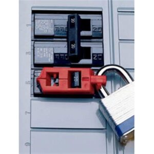 Brady Snap-On Breaker Lockout, Red, 1/Each